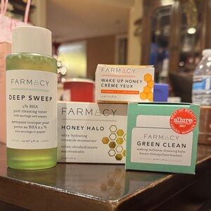 Farmacy Bundle ~ BEST DEAL Deep pore Toner, Moisturizer, Green Clean &eye cream